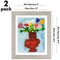 Americanflat 10x12.5 Kids Art Frame - Set of 2 - 8.5x11 with Mat or 10x12.5 without Mat - Kids Artwork Frame - Magnetic Frame Closure - Shatter Resistant Glass - Hanging Hardware